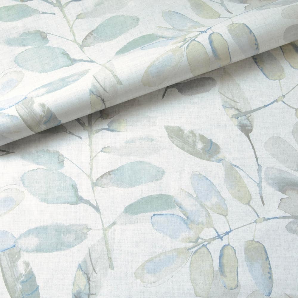 White and Off-White 3D Botanical Peel and Stick Wallpaper