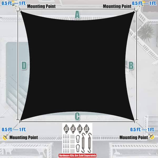 Rectangular Spandex Hanging Sail - 4 Points