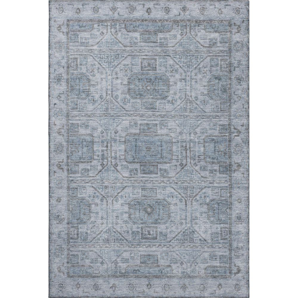 Mayfield Premium Machine Washable Abstract AMF1919 Blue 9 ft. x 12 ft. Area Rug price history on PriceWatchPro