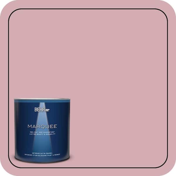 BEHR MARQUEE 1 qt. #S130-3 Ballet Rose Satin Enamel Interior Paint & Primer