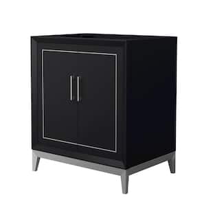 Marlena 29.5 in. W x 21.75 in. D x 34.5 in. H Single Bath Vanity Cabinet without Top in Black
