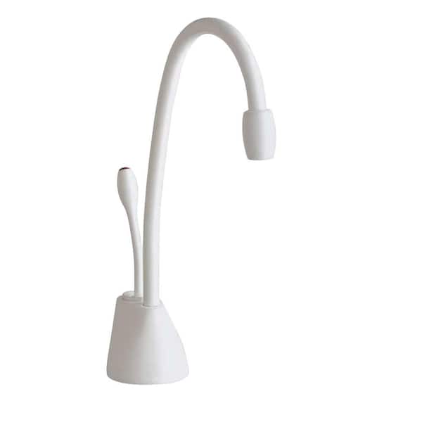 InSinkErator Indulge Contemporary Series 1-Handle 8.4 in. Faucet for Instant Hot Water Dispenser in White