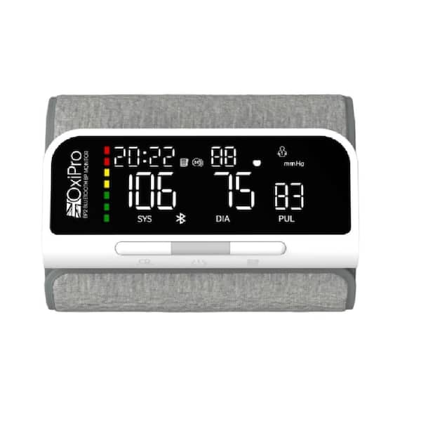 Blood Pressure Monitor Upper Arm Automatic Digital BP Monitor Adjustable Large Cuff Backlit Display