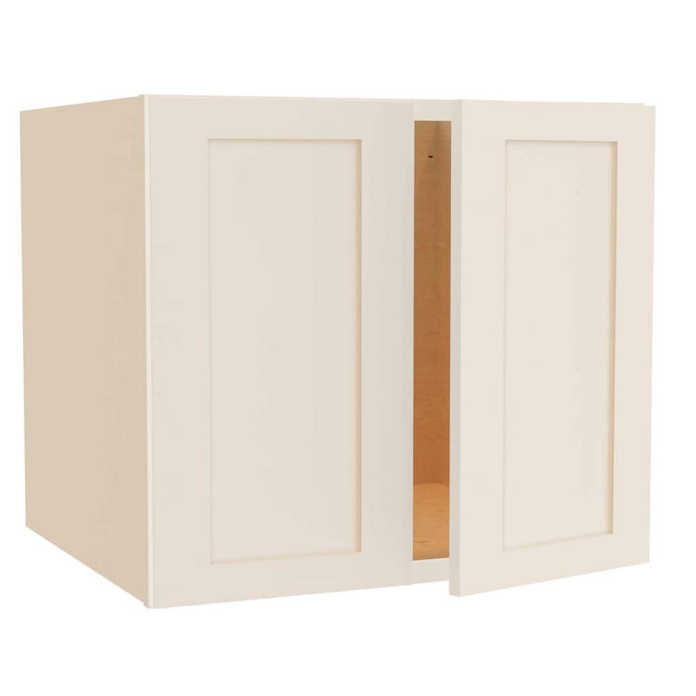 Newport 27 in. W x 24 in. D x 24 in. H Assembled Plywood Wall Bridge Kitchen Cabinet in Blended Cream with Soft Close price history on PriceWatchPro