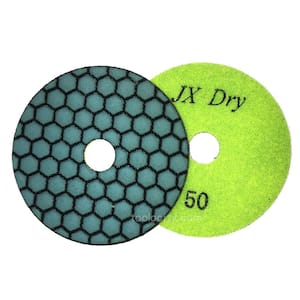 4 in. 50-Grit Dry Diamond Polishing Pads/Discs