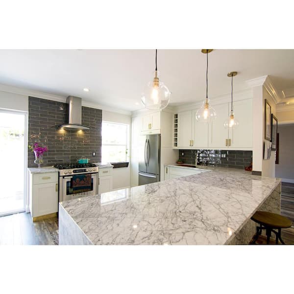 Catalina Driftwood 3 in. x 12 in. x 8 mm Polished Ceramic Subway Wall Backsplash Tile (10.76 sq.ft./case)