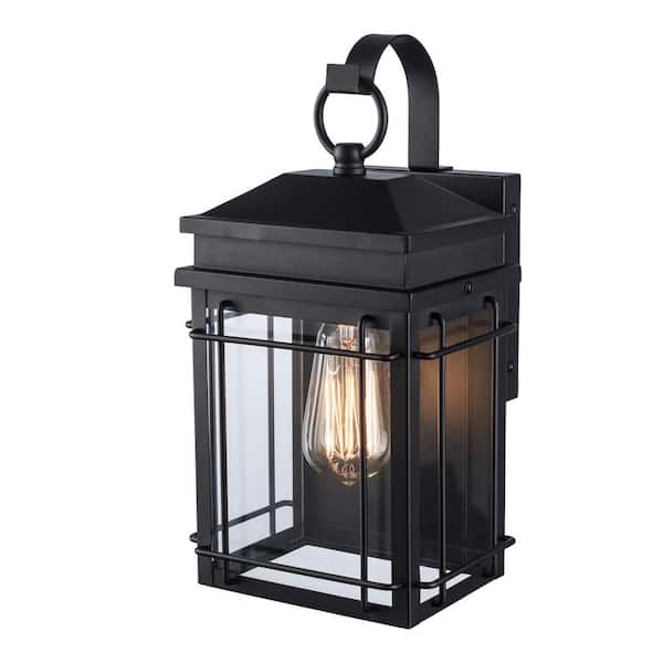 その他 Hampton Bay Black Outdoor LED Wall Lantern by Hampton Bay d2ldlup Hampton Bay Broward 13 in. 1-Light Black Outdoor Hardwired