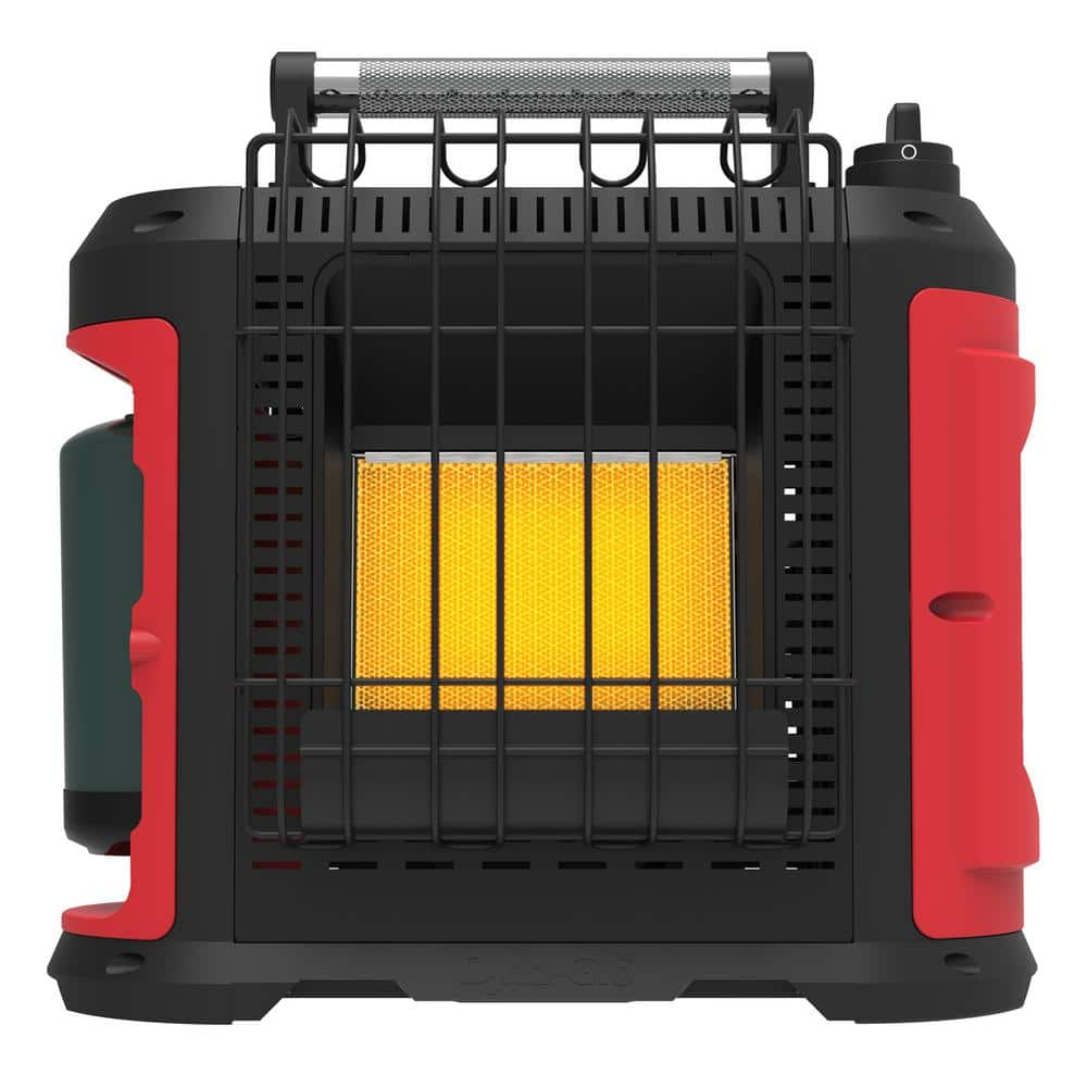 Dyna-Glo Grab N Go 10,000 BTU Portable Radiant Propane Gas Recreational Heater in Red