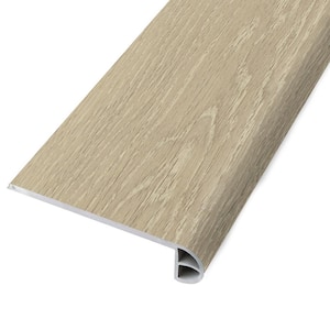 Parchment 0.98 in. Thick x 4.52 in. Width x 94 in. Length Waterproof Rigid Core Stair Nosing Molding