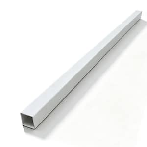 4 in. x 4 in. x 5 ft. White PVC Rigid Square Pipe Fence Post