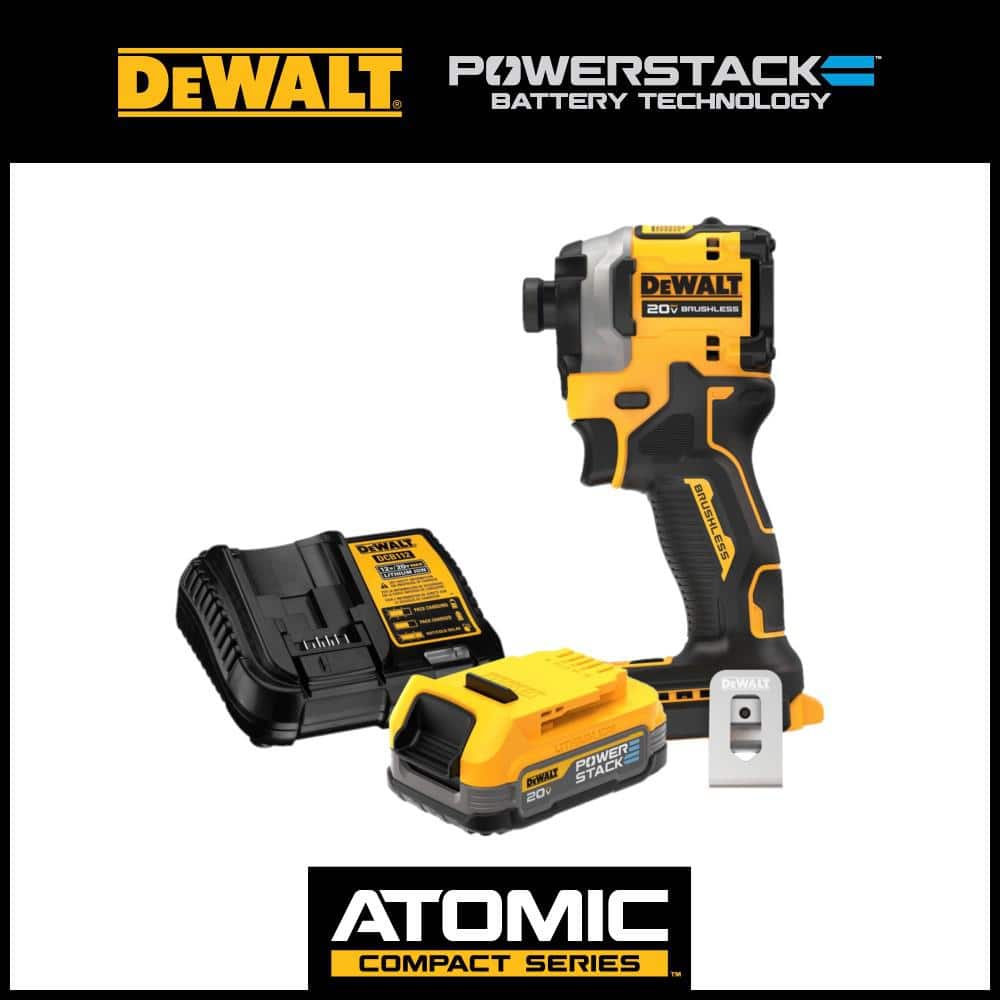 DEWALT 18V Impact Driver Kit (2xCompact Powerstack)