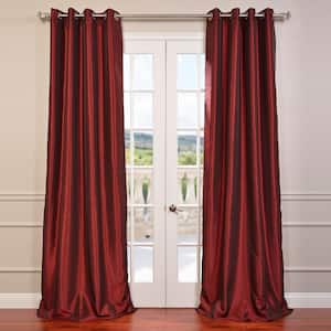 Ruby Textured Grommet Blackout Curtain - 50 in. W x 108 in. L (1 Panel)