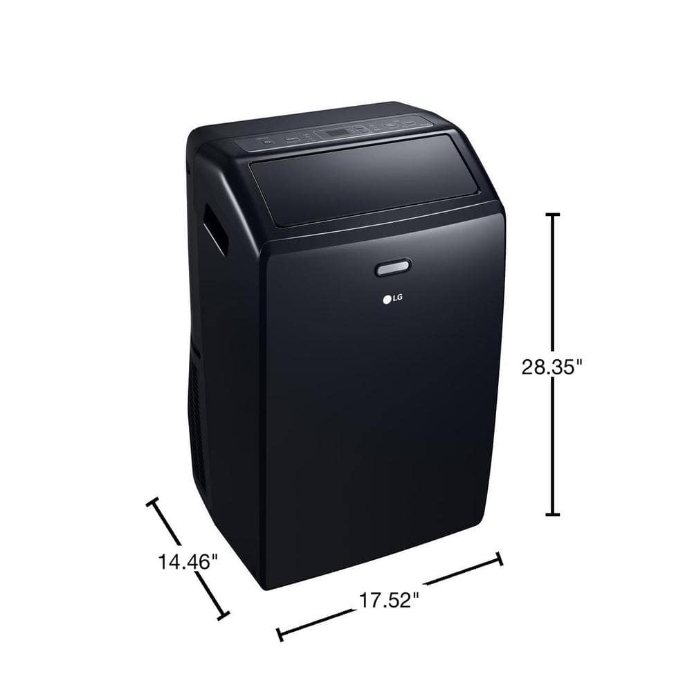 LG 10,000 BTU Black Portable Air Conditioner with WiFi and Remote