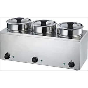 Avantco 12 x 20 Full Size Electric Angled Countertop Food Warmer with  Hotel Pan - 120V, 1200W