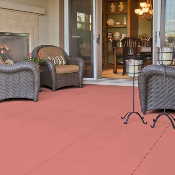 BEHR PREMIUM 1 gal. #PPU1-04A Watermelon Punch Low-Lustre Enamel Interior/Exterior  Porch and Patio Floor Paint 630001 - The Home Depot