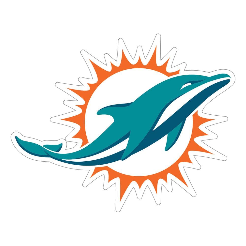 FANMATS NFL - Miami Dolphins Large Auto Decal 62611 - The Home Depot