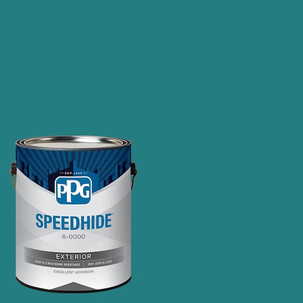 SPEEDHIDE 1 gal. PPG11476 Jade Jewel Flat Exterior Paint PPG11476SX
