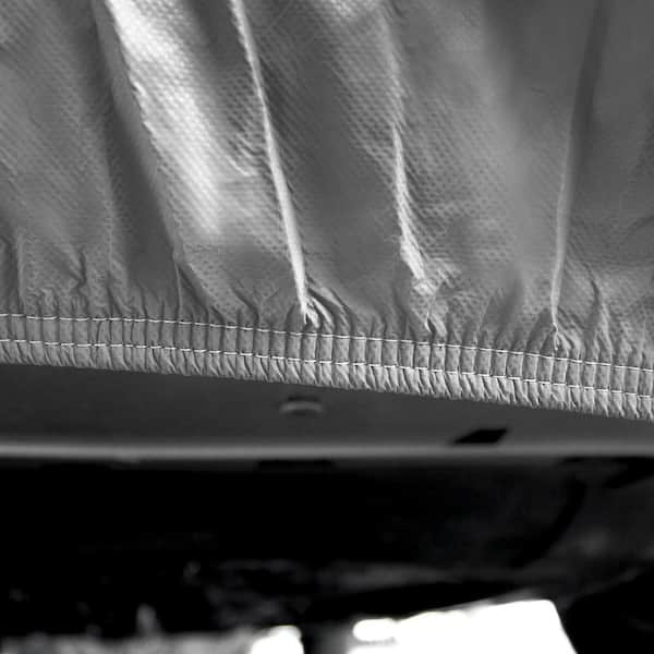 FH Group 175 in. x 75 in. x 58 in. Medium Non-Woven Water Resistant SUV Cover, Silver