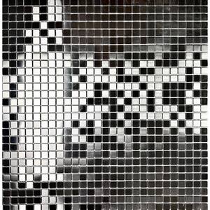 Modern Design Radiant Silver 12 in. x 12 in. x 5mm Square Stainless Steel Mosaic Backsplash Wall Tile (10 sq. ft./Case)