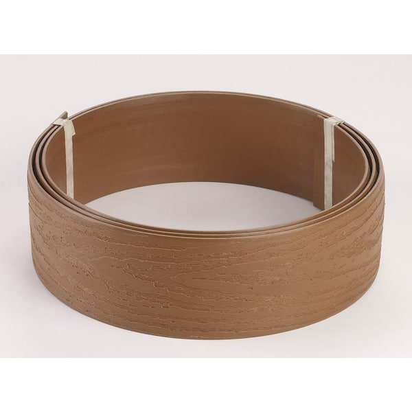 VALLEY VIEW 20 ft. x 3.5 in. Light Brown Composite Edging with Extra ...