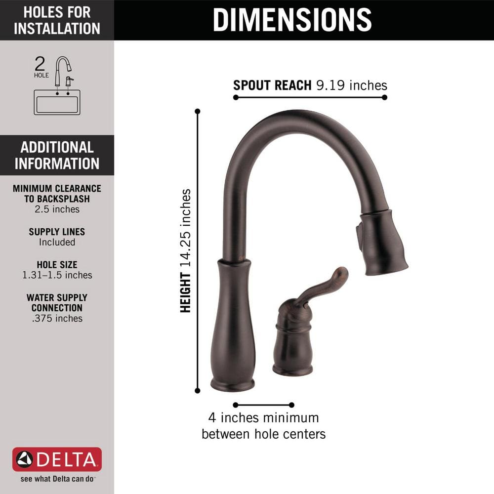 Venetian Bronze Pull-Down Kitchen Faucet with Spray
