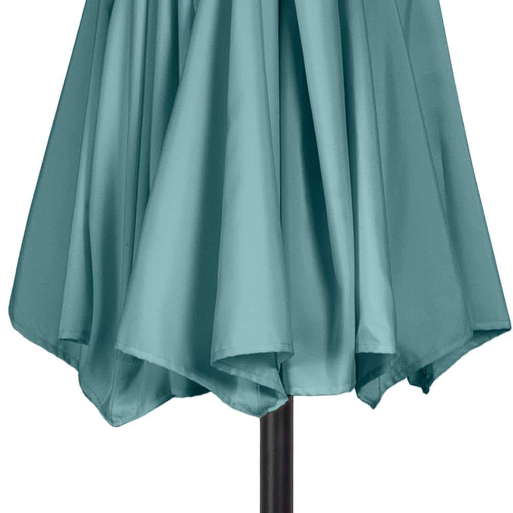 Dusty Green 10FT Steel Outdoor Patio Umbrella with Crank