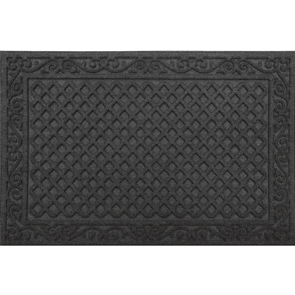 TrafficMaster Black Lattice 24 in. x 36 in. Door Mat 6088319072x3 - The ...