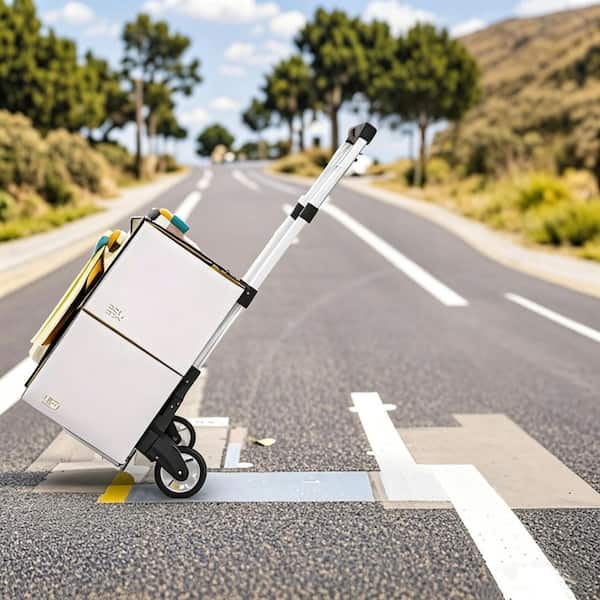 Wudkey Foldable Luggage Cart with Wheels, Lightweight Aluminum