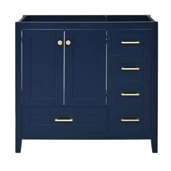 Staykiwi 35 in. W x 17.9 in. D x 33 in. H Freestanding Bath Vanity Cabinet without Top in Blue