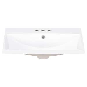 24 in . Bathroom Sink in White