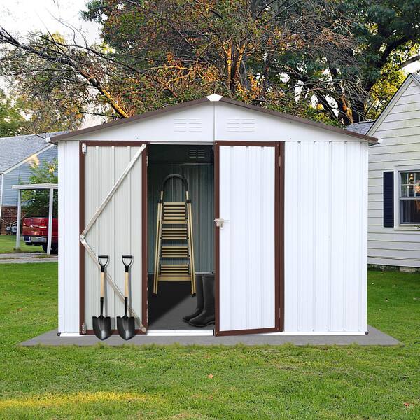 Hot Seller Outdoor 6 ft. x 8 ft. Metal Garden Storage Shed with 2 Vents
