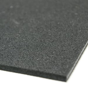 Recycled Rubber - 60A - Sheets and Rolls 3/16 in. T x 6 in. W x 6 in. L Black Rubber Garage Flooring (5-Pack)