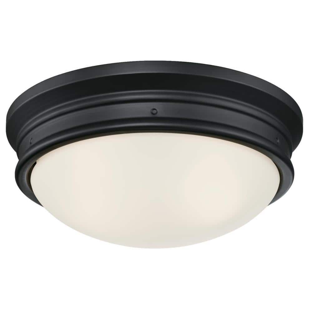 Matte Black Frosted Glass Traditional Wall Pack Light Fixture