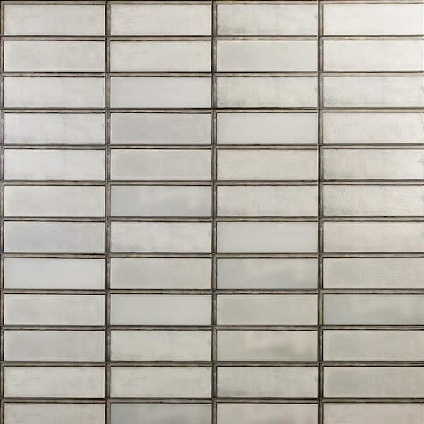 Ivy Hill Tile Piston Industrial White 4 in. x 12 in. 7mm Matte Ceramic Subway Wall Tile (34-piece 10.97 sq. ft. / box)