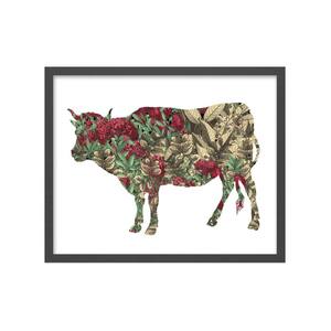 Flora and Fauna 4 Framed Giclee Animal Art Print 42 in. x 34 in.