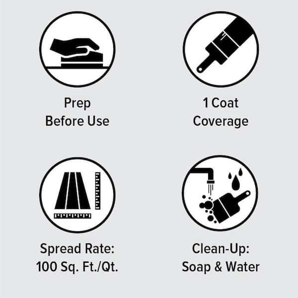 BEHR PREMIUM - 1 qt. #TIS-580 White Wash Pickling Transparent Fast Drying Water-Based Interior Wood Stain