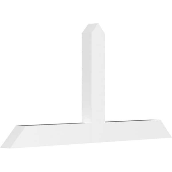 Ekena Millwork Portland 72 in. W x 36 in. H x 4 in. D Signature Polyurethane Bracket