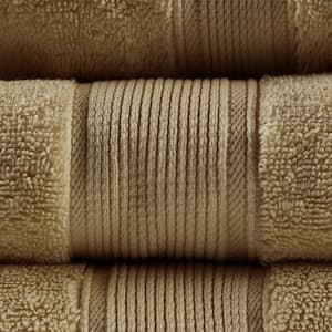 800GSM 8-Piece Beige 100% Premium Long-Staple Cotton Bath Towel Set