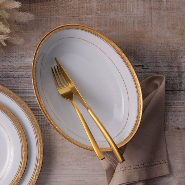 Noritake Crestwood Gold 9.75 in., 32 fl. oz. (Gold) Porcelain