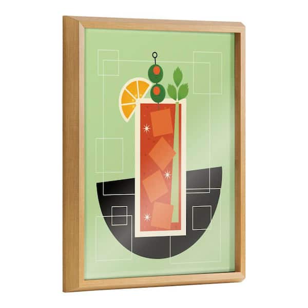 Kate and Laurel Blake "Bloody Mary" by Amber Leaders Designs Framed Glass Art Print 16 in. x 20 in.