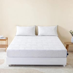 Ego Blue King Medium Gel Memory Foam 12 in. Bed-in-a-Box Mattress