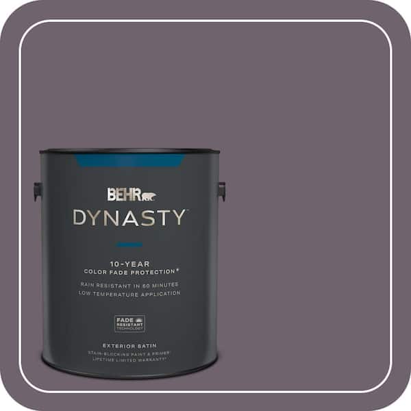 BEHR DYNASTY 1 gal. #670F-6 Vintage Grape Satin Enamel Exterior Stain-Blocking Paint & Primer