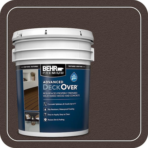 5 gal. #SC-103 Coffee Textured Solid Color Exterior Wood and Concrete Coating
