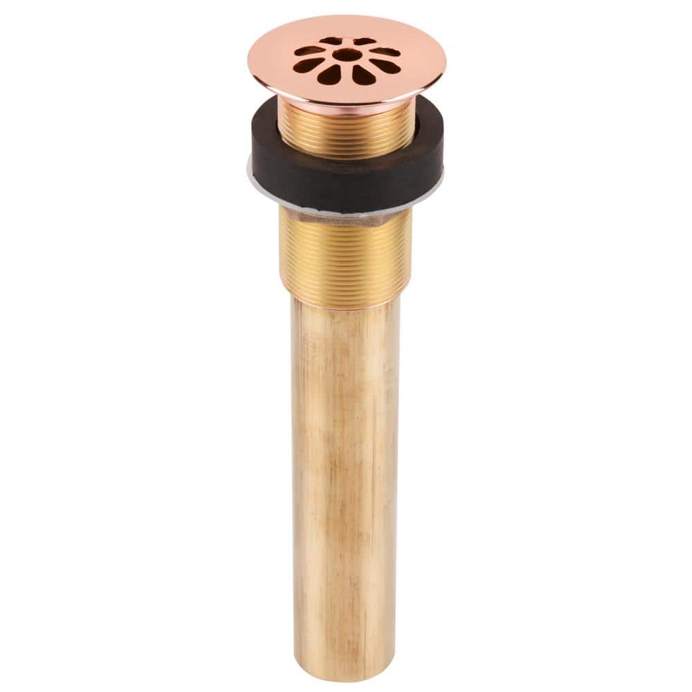 SinkSense 1.5 in. Grid Sink Drain in Polished Copper for use without Overflow Hole price history on PriceWatchPro