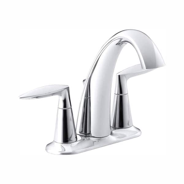 KOHLER Alteo 4 in. Centerset 2-Handle Bathroom Faucet in Polished Chrome