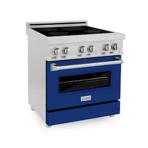 ZLINE Kitchen and Bath 30 in. Freestanding Electric Range 4 Element ...