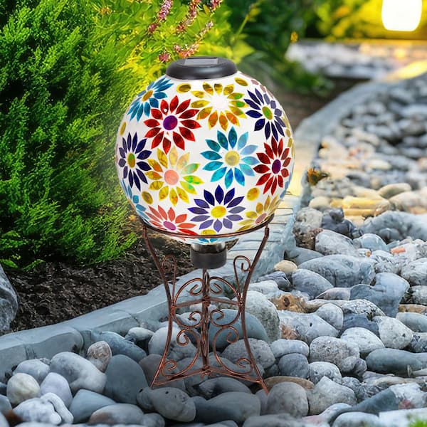 Sunnydaze Decorative Scroll Steel Outdoor Gazing Globe Stand