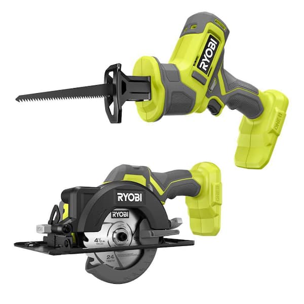 ONE+ 18V Cordless One-Handed Reciprocating Saw and ONE+ 18V Cordless 4-1/2 in. Circular Saw (Tools Only)