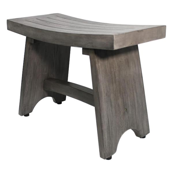 Gray shower bench seat sale