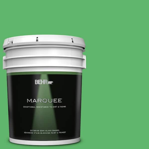 BEHR MARQUEE 5 gal. #P390-6 Lawn Party Semi-Gloss Enamel Exterior Paint & Primer